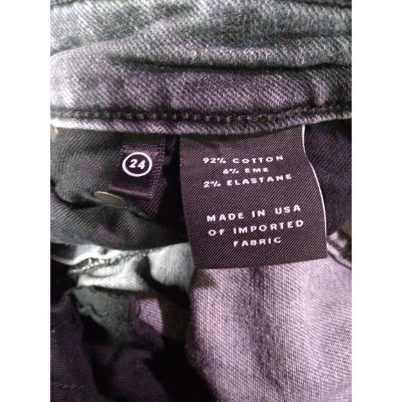 GRLFRND Kiara Button Fly Jeans In Get Lost (Black)  Size 24 - Picture 7 of 8